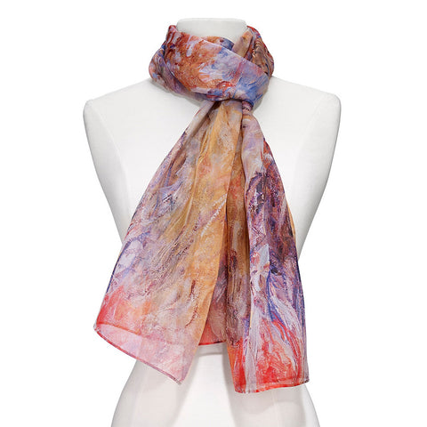 Monet Agapanthus Sheer Scarf