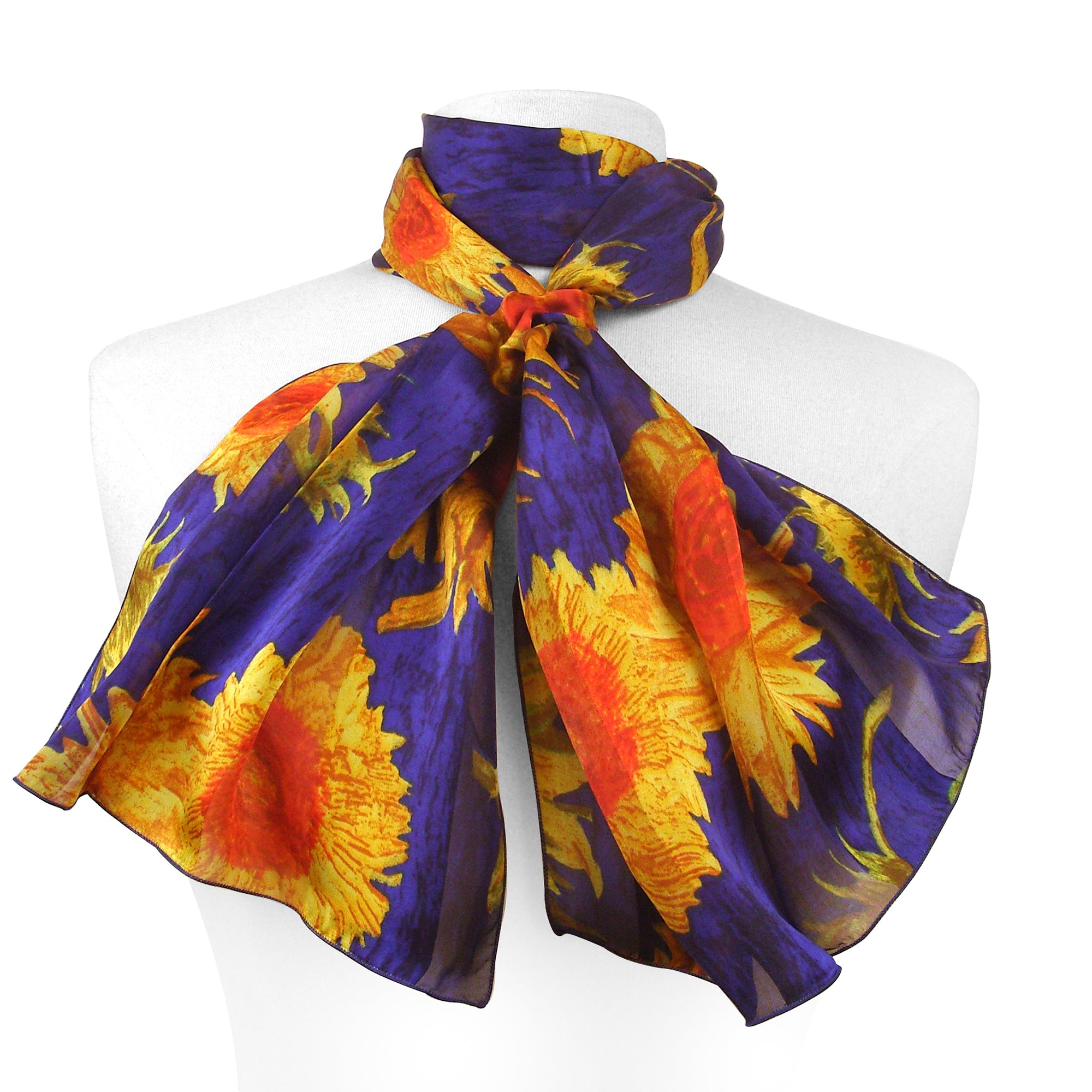 Van Gogh Tournesols Silk Scarf | Getty Store