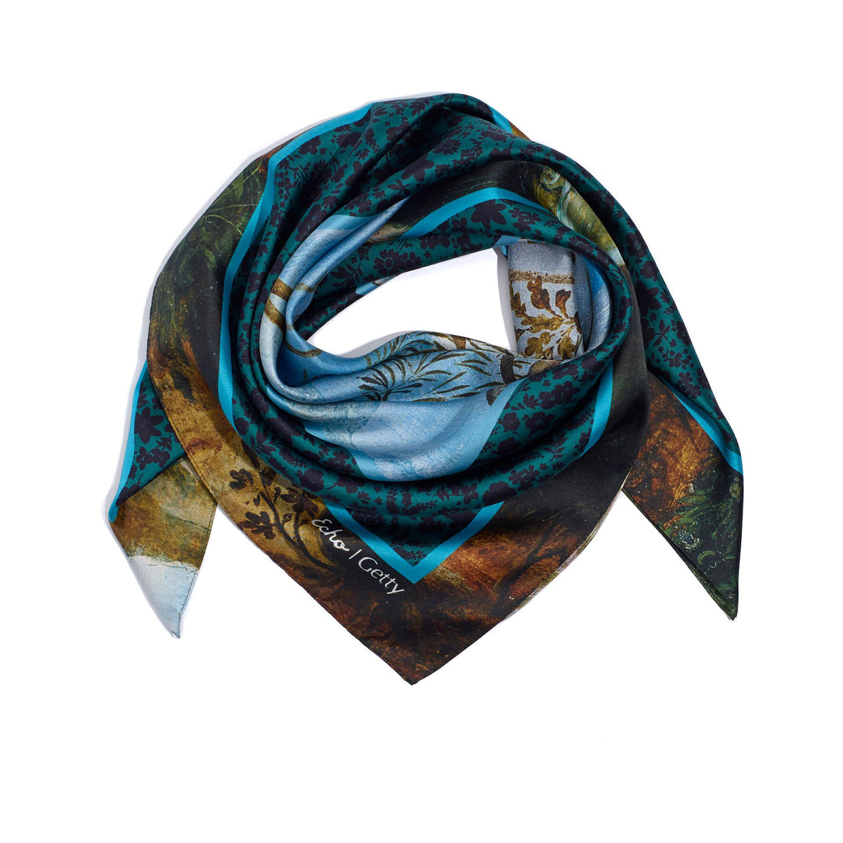 Flemish Landscape Silk Scarf