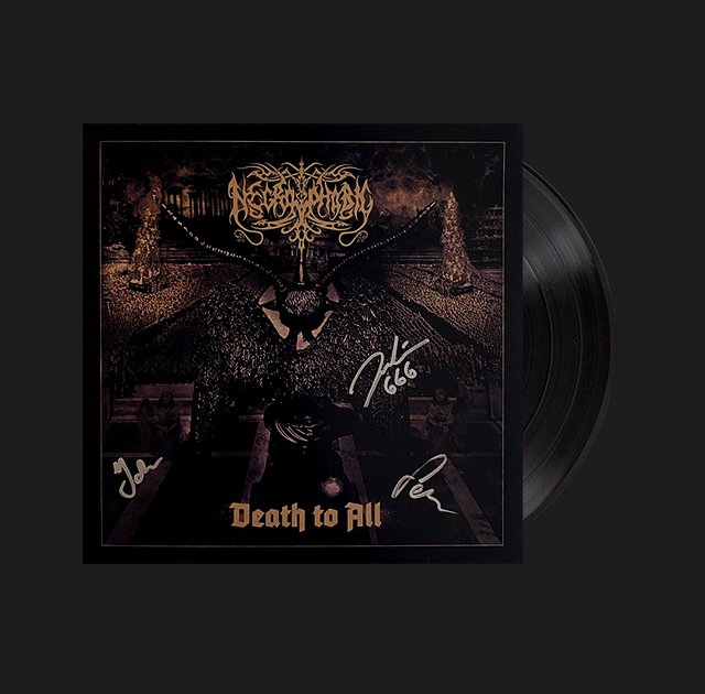 NECROPHOBIC "DEATH TO ALL" GATEFOLD VINYL - BLACK - SIGNED