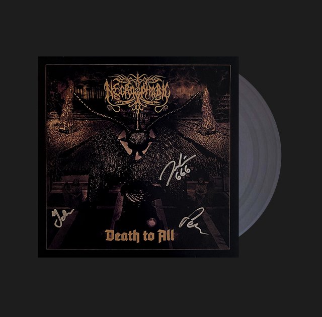 NECROPHOBIC "DEATH TO ALL" LIMITED EDITION GATEFOLD VINYL - CLEAR - SIGNED