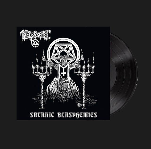 NECROPHOBIC "SATANIC BLASPHEMIES" VINYL - BLACK