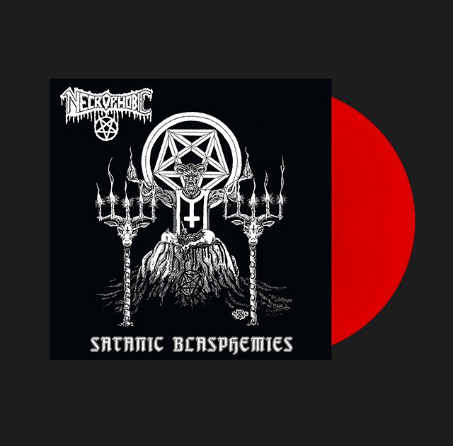 NECROPHOBIC "SATANIC BLASPHEMIES" LIMITED VINYL - RED