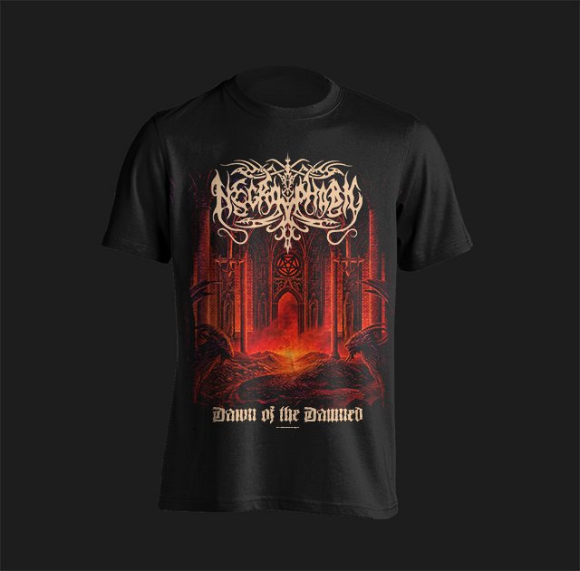 NECROPHOBIC "DAWN OF THE DAMNED"  T-SHIRT COLOUR