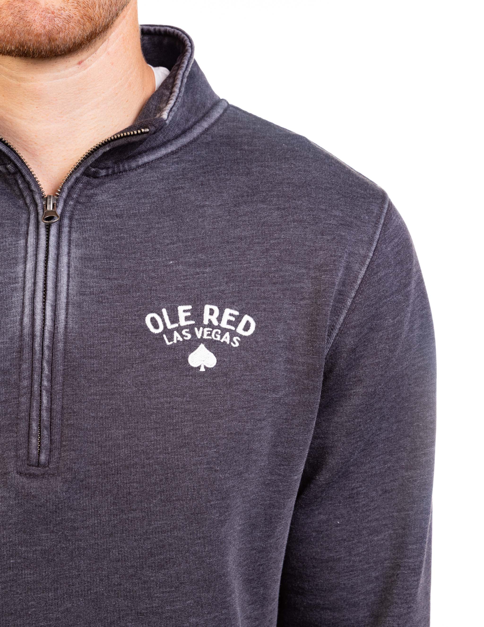 Ole Red Vegas Spade Quarter Zip Pullover