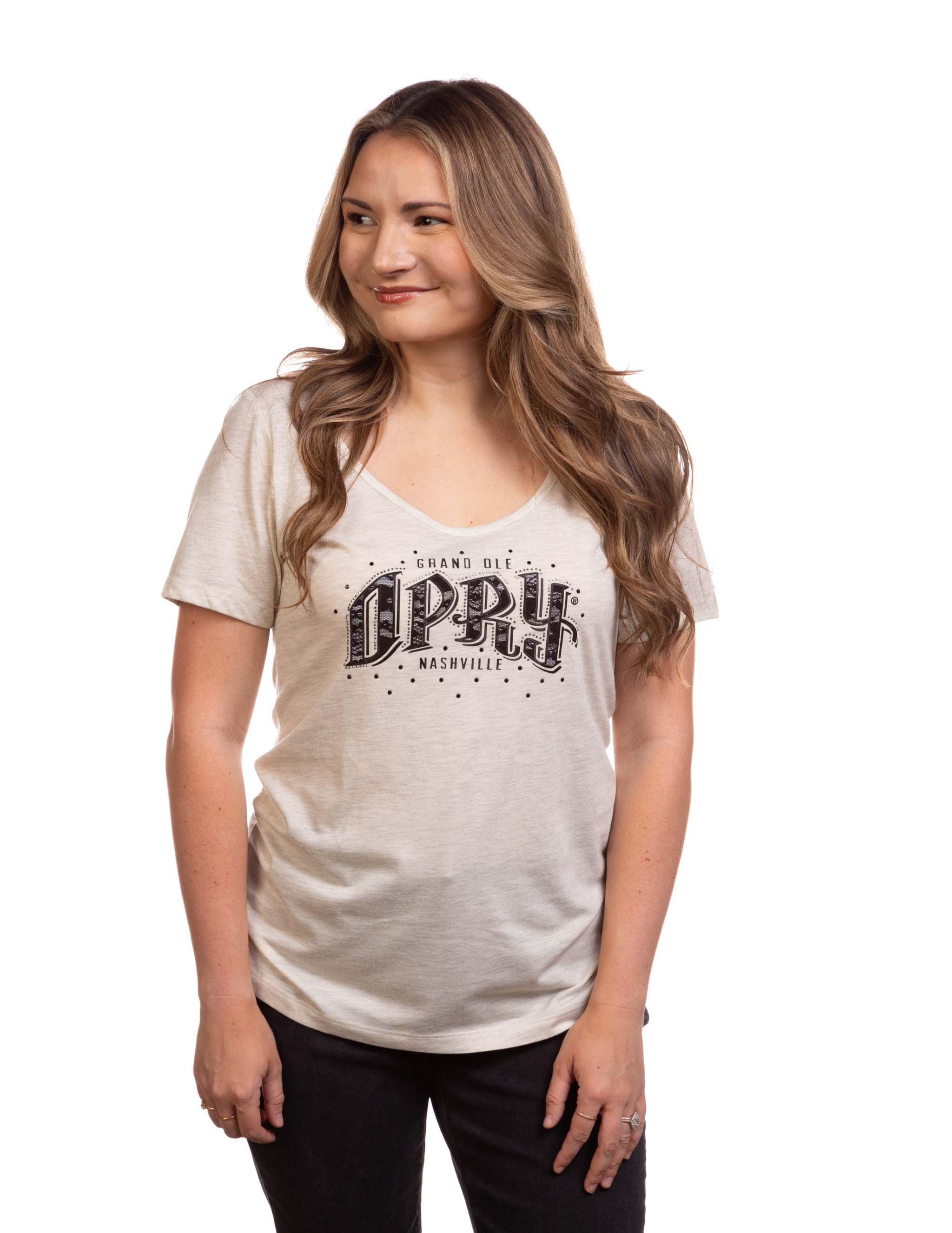 Opry Lace Embellished T-Shirt