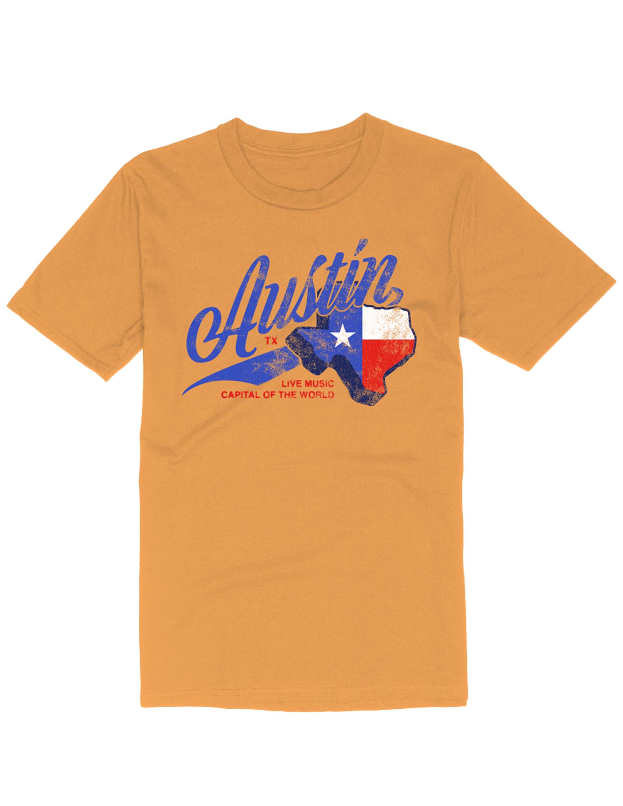 Austin Texas Music Capital Retro T-Shirt