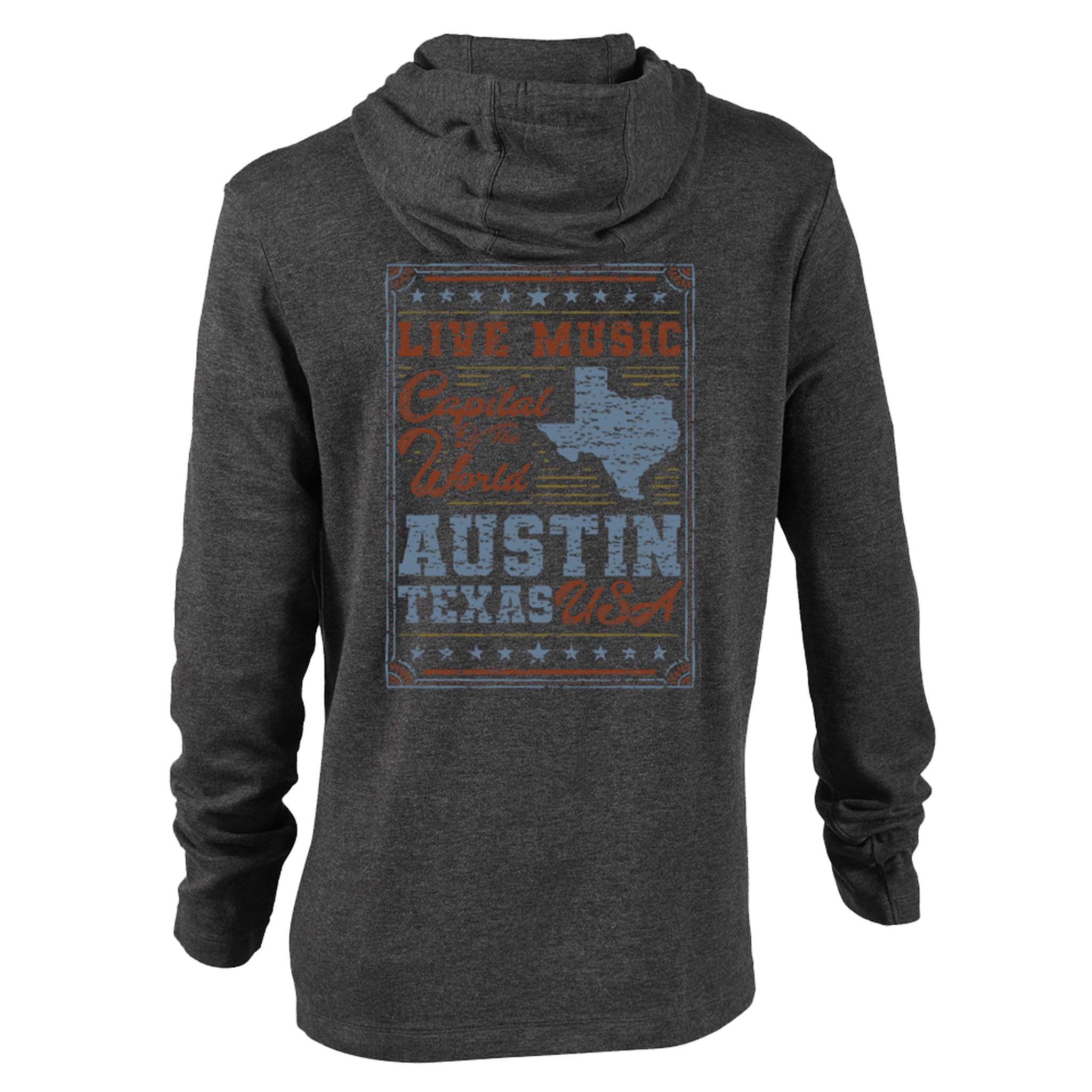 Texas State Rustic Poster Hoodie