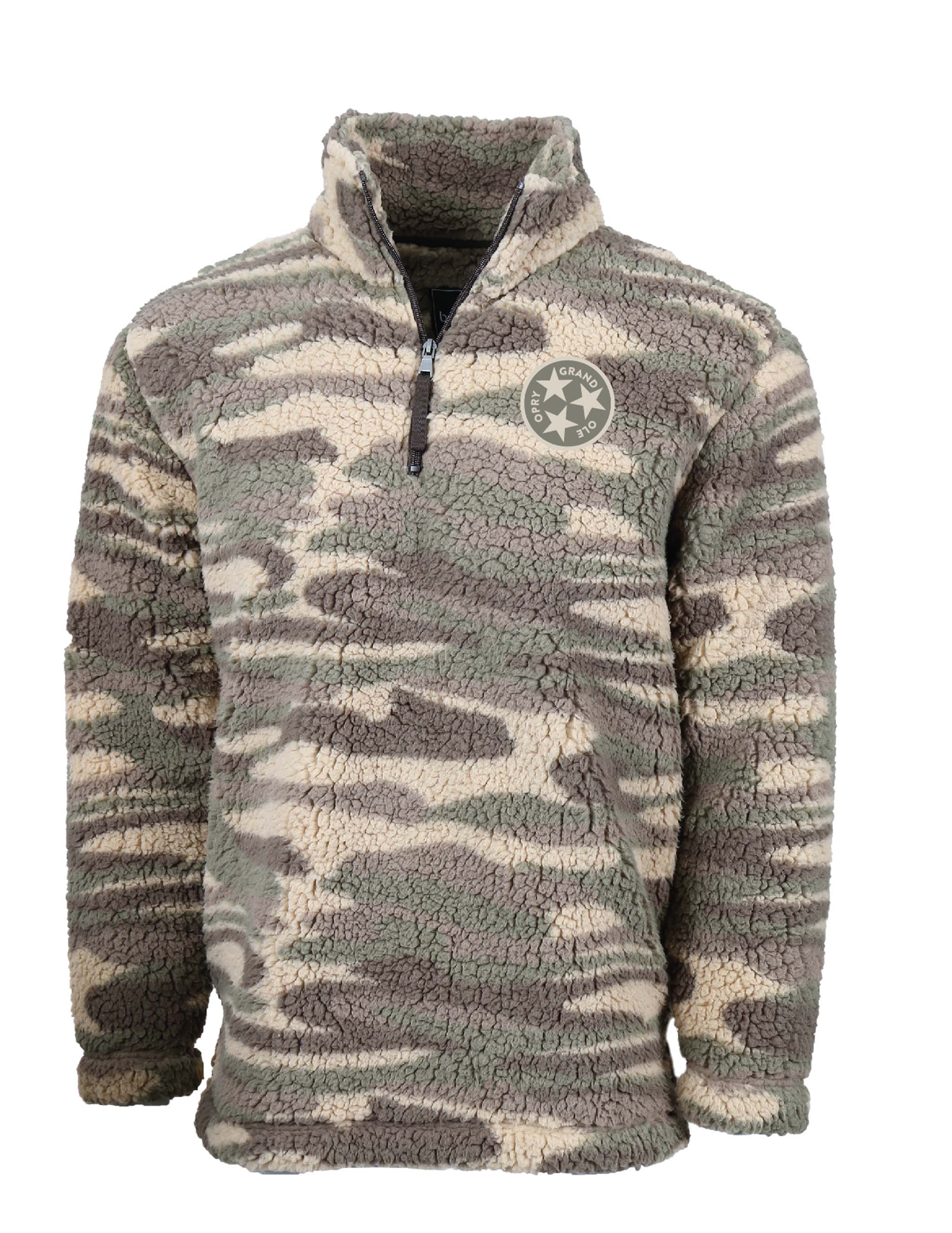 Opry Camo Sherpa Quarter Zip Pullover