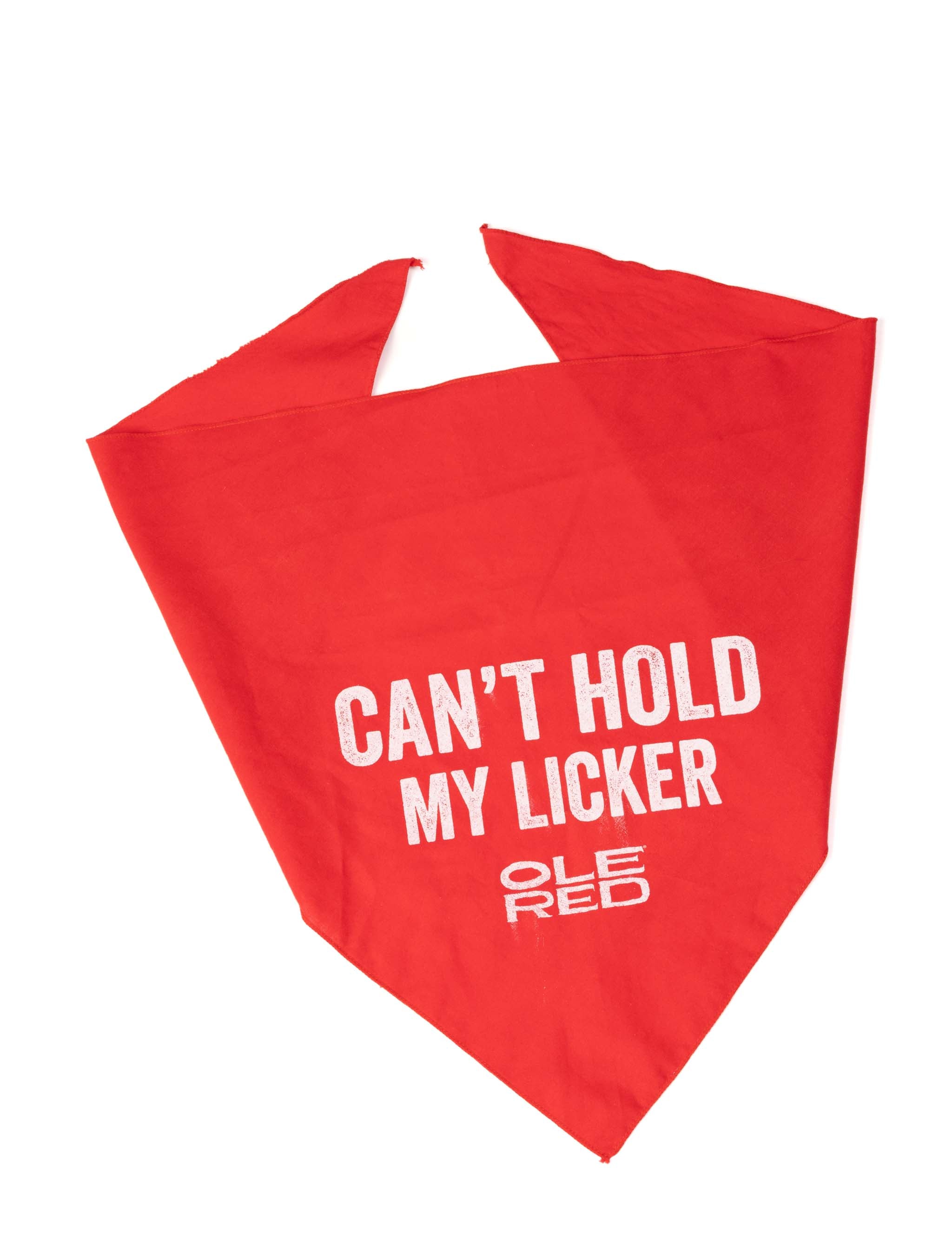 Ole Red Large Dog Bandana - Can't Hold My Licker