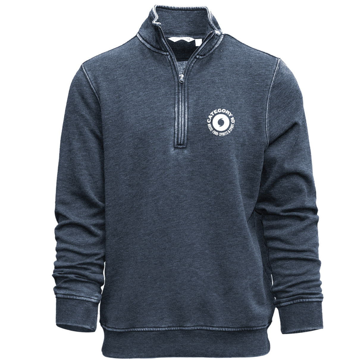 Category 10 Embroidered 1/4 Zip Pullover