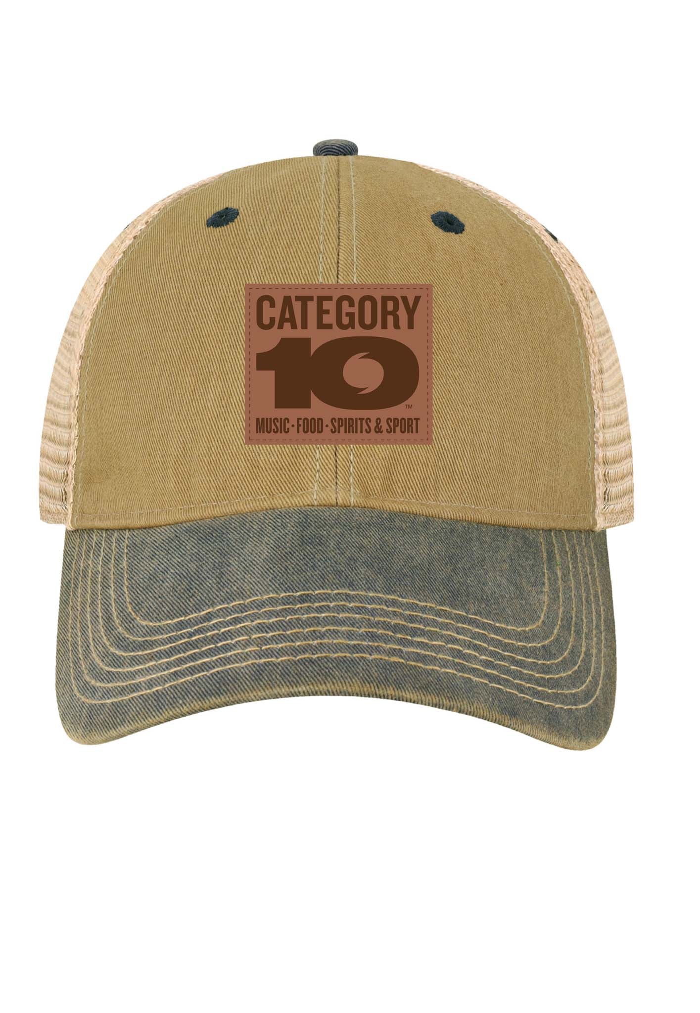 Category 10 Spirits + Sports Washed Trucker Hat