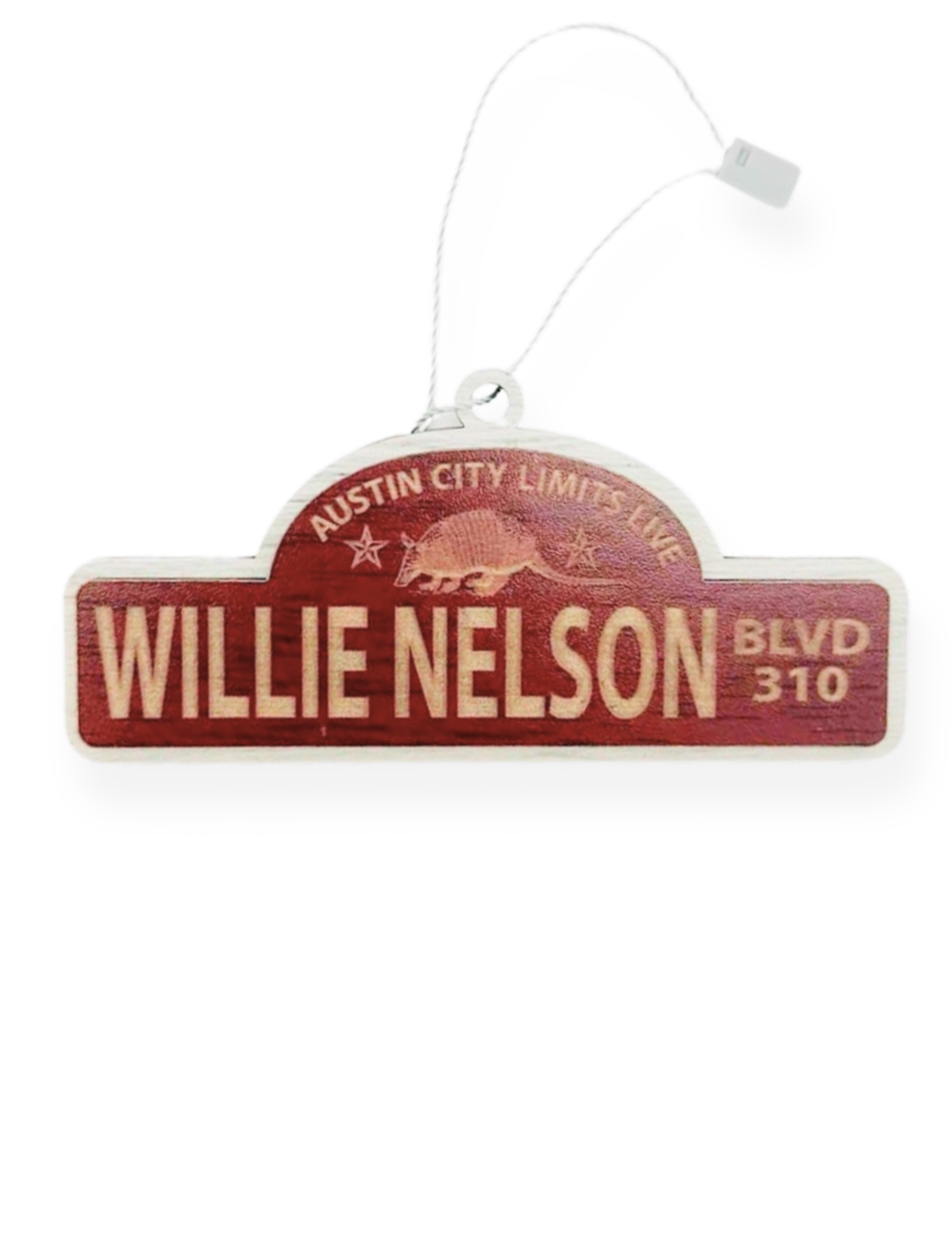 ACL Live Willie Nelson Blvd Wooden Ornament