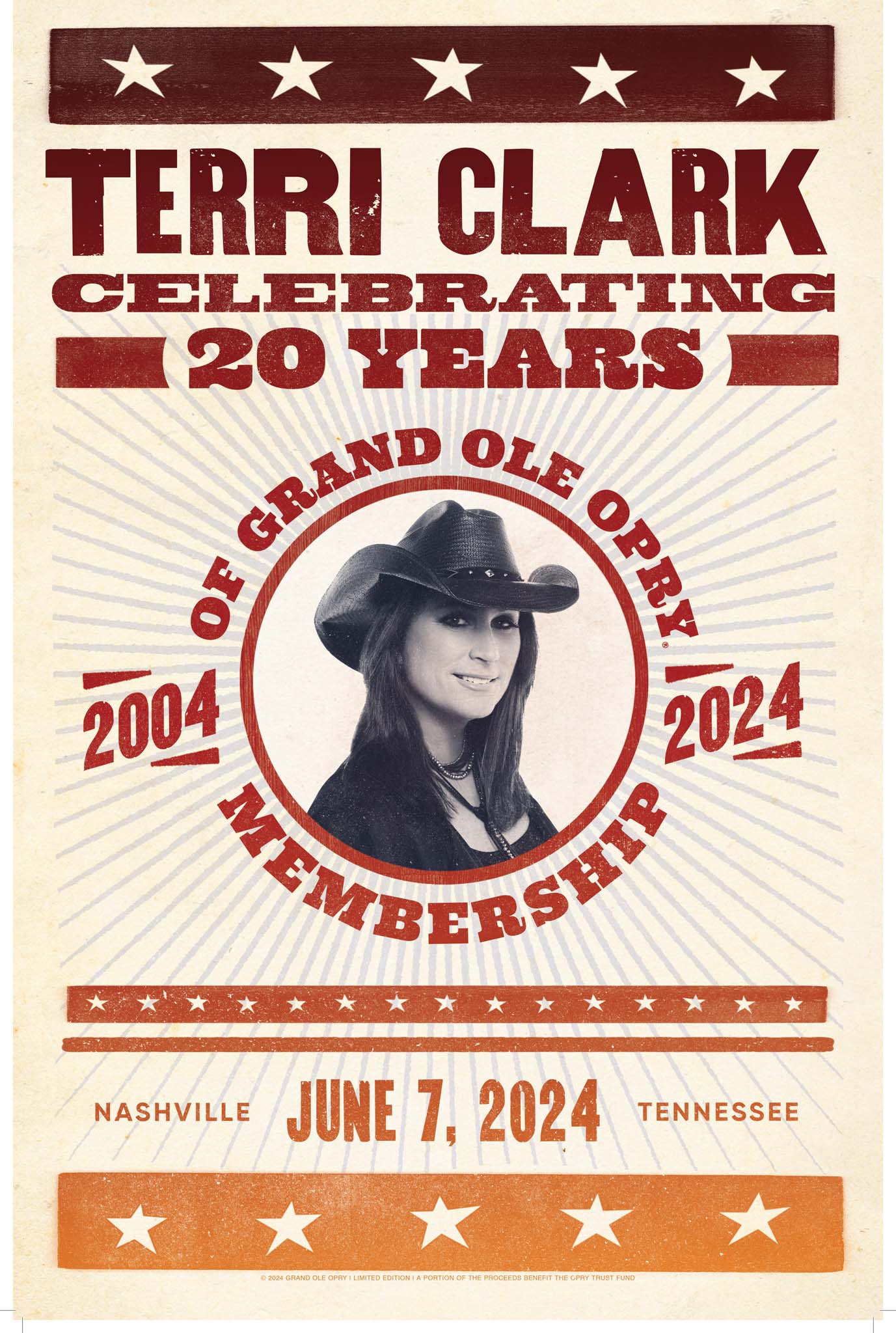 Terri Clark 20th Opry Anniversary Poster