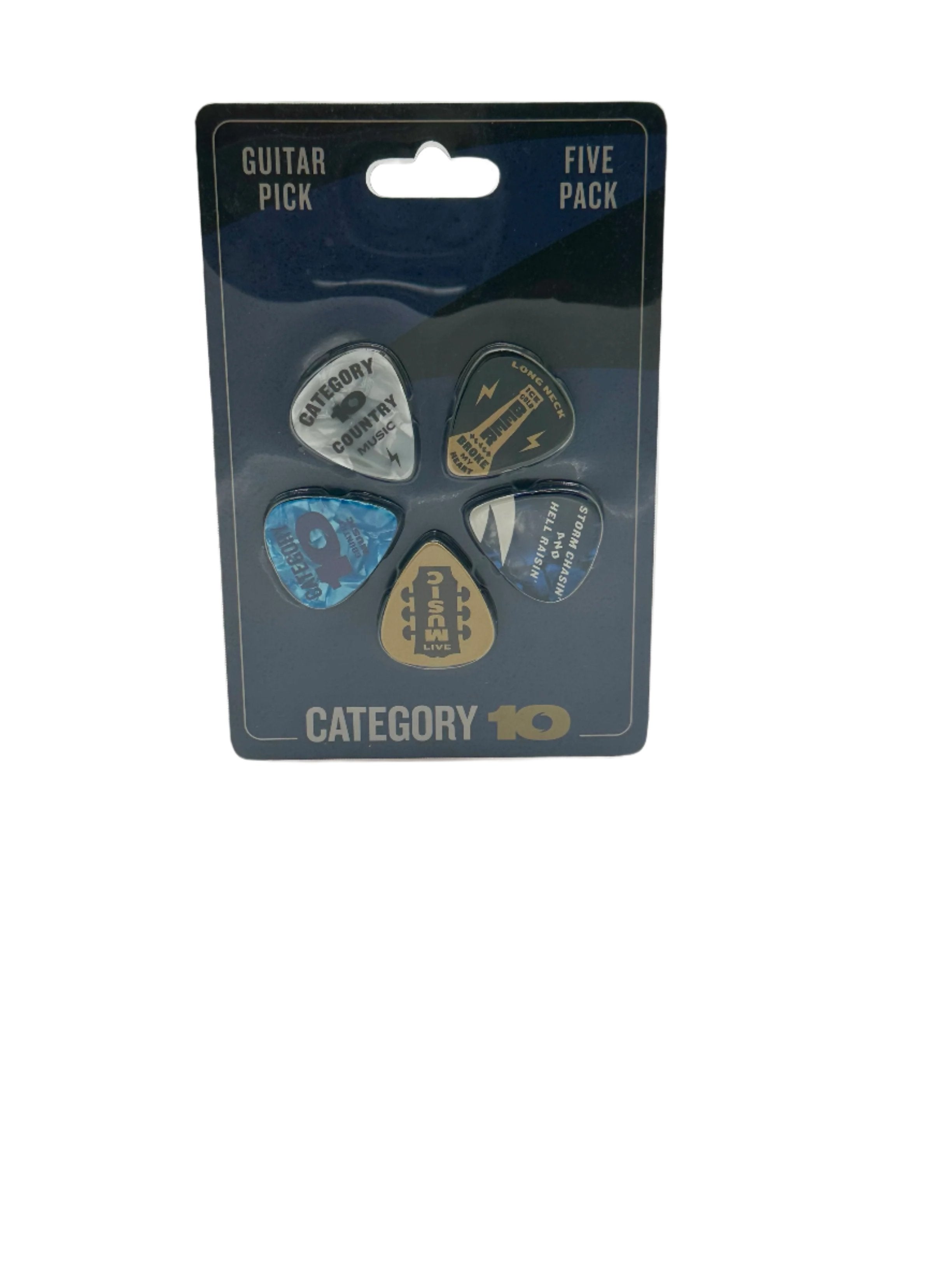 Category 10 Guitar 5pc Pick Pack