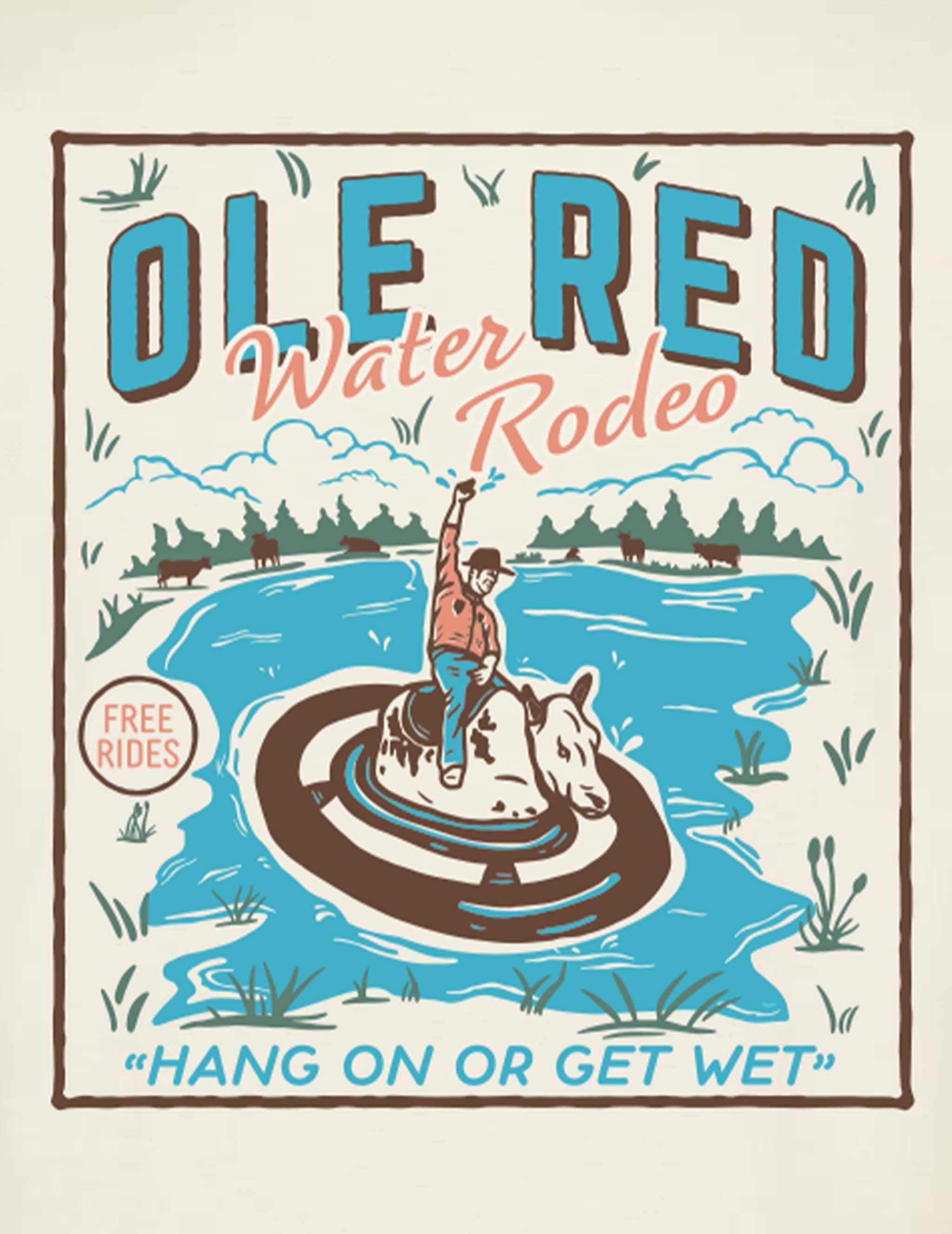 Ole Red Tishomingo Water Rodeo T-Shirt