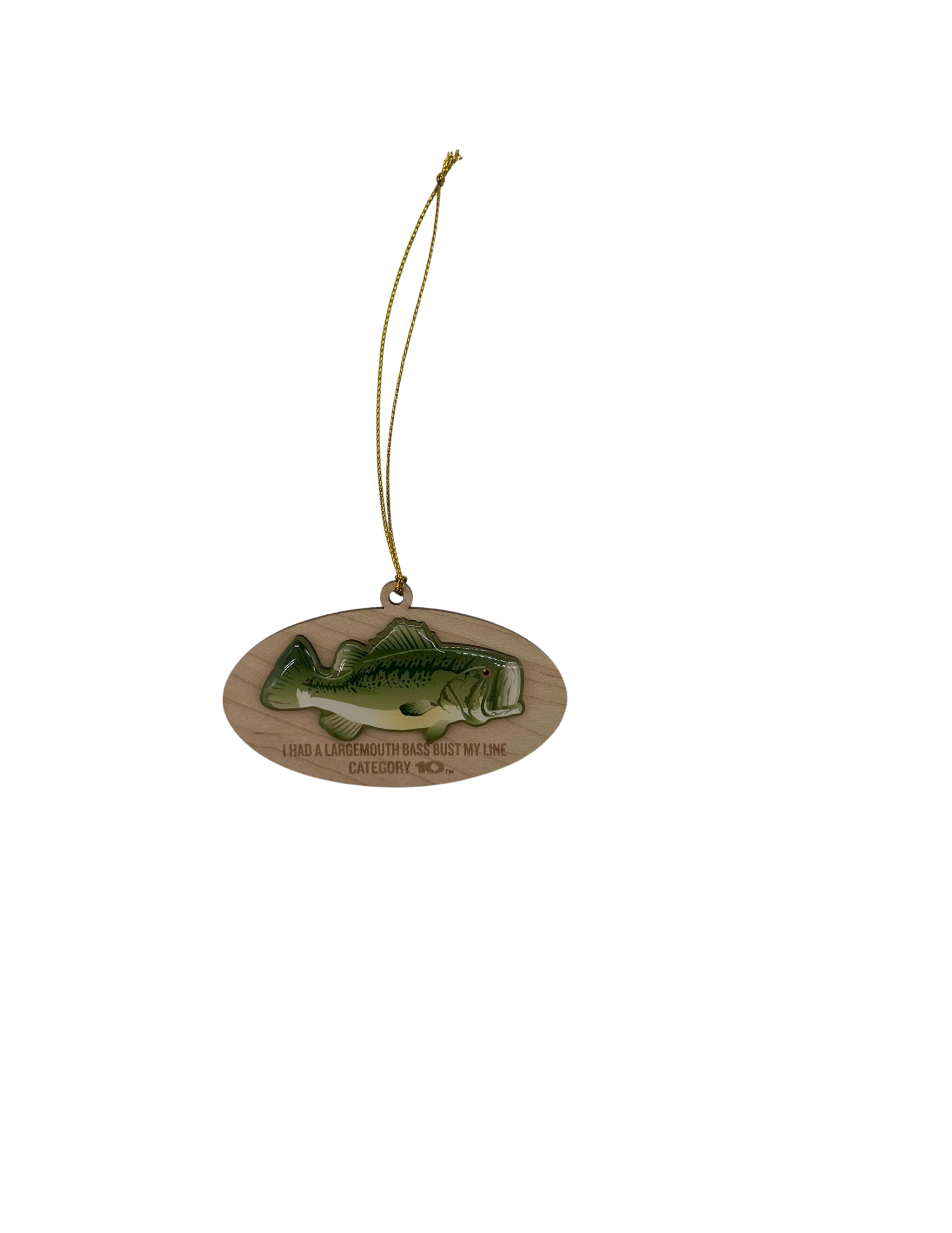 Category 10 Mounted Bass Ornament