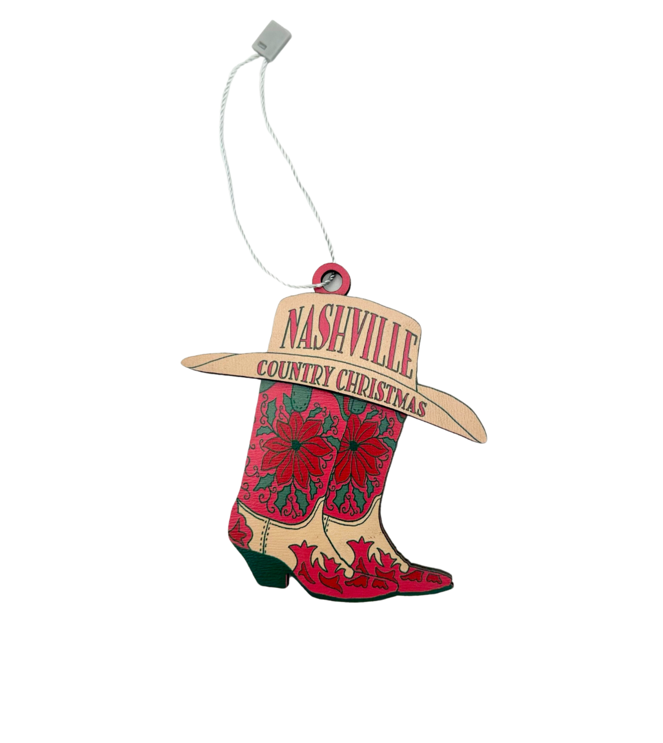 Nashville Hat + Boots Holiday Ornament