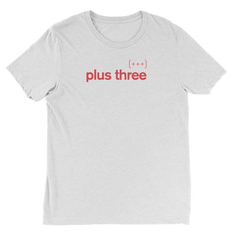 Plus Three White Tee