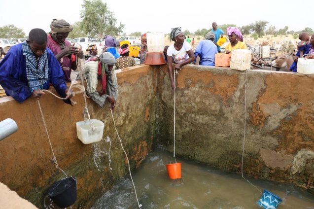 A water reservoir in the Louga region of Northern Senegal.