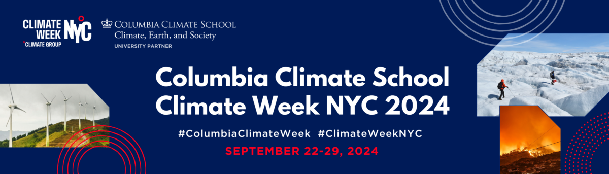 Banner for Climate Week NYC 2024