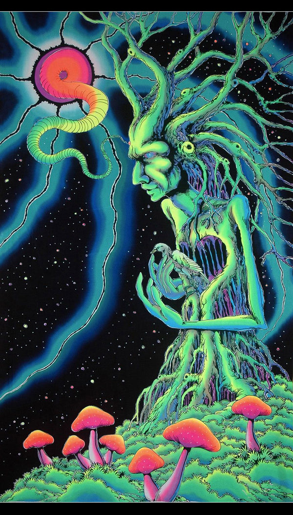 UV Wallhanging : Tree Spirit - UV Wallhangings - Space Tribe