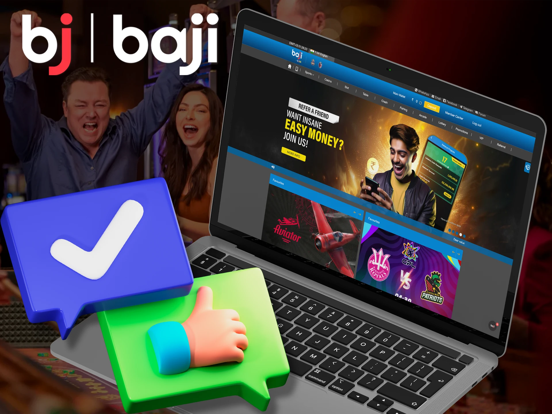 Get a host of benefits from Baji Live.