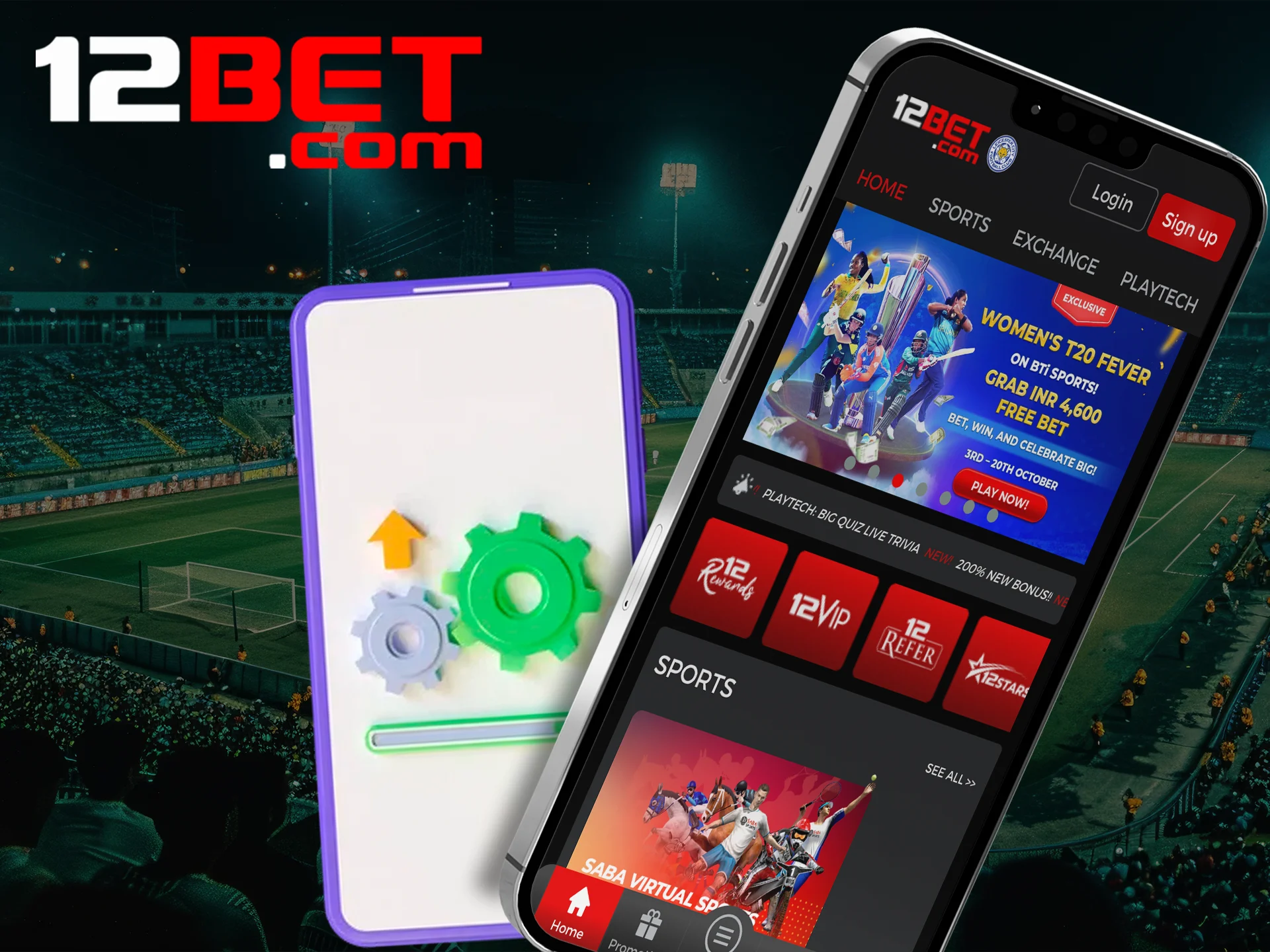 Check for an update of the 12bet app on your device.