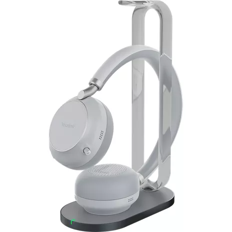 One Talk BT Headset W/Charging Stand Light Gray U