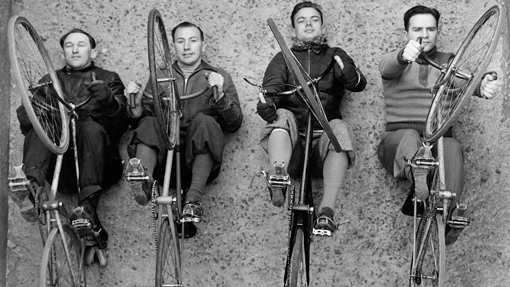 Amerikanska elitcyklister 1937./SVT Bild