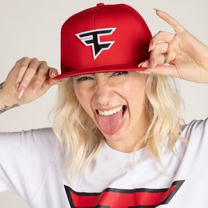 Boné Faze Clan Big F Vermelho - Aba Reta