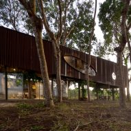 Tree House by the Lake is a home made from recycled materials in Vietnam