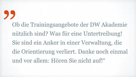 Amel Djait, Pressesprecherin Tourismusministerium, Tunesien über das Medientraining der DW Akademie