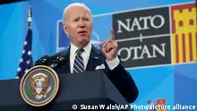 President Joe Biden speaks during a news conference on the final day of the NATO summit in Madrid, Thursday, June 30, 2022. (AP Photo/Susan Walsh)