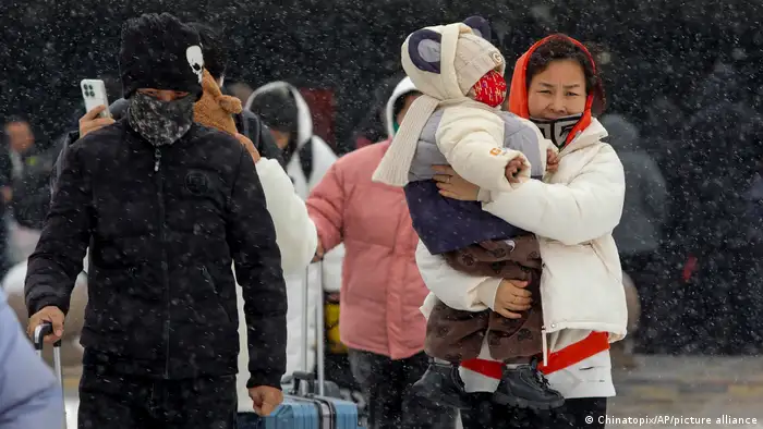 China | Starker Schneefall in China | Stadt Huaibei