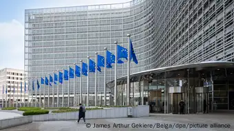 Berlaymont building of the European Commission in Brussels