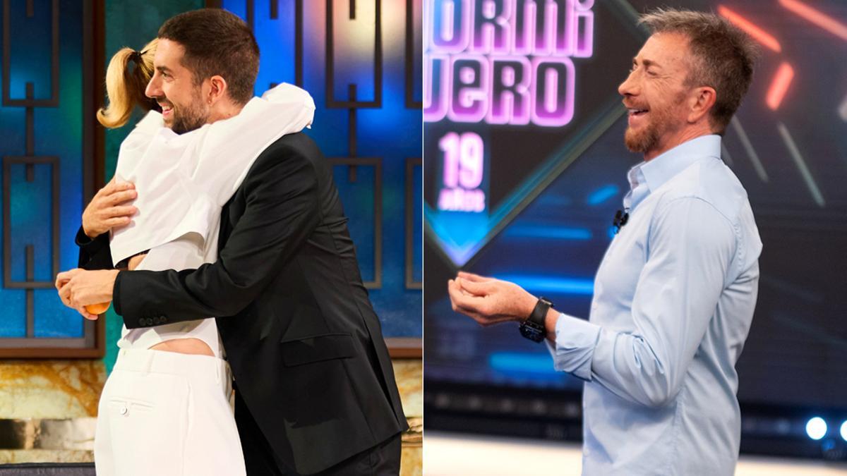 Broncano y Najwa Nimri en 'La Revuelta' y Pablo Motos en 'El Hormiguero'