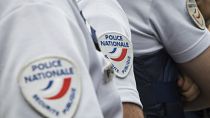 A group of police officers take part in a security exercise in Cannes, 7 May 2018