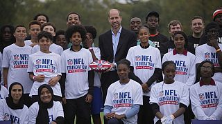 El príncipe Guillermo asiste a un acto de la Fundación NFL en Londres