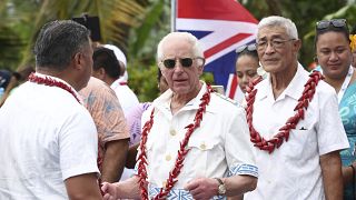 El rey Carlos III en Samoa.