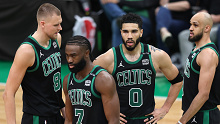 Celtics players during game two of the NBA Finals. 