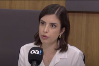 Tabata Amaral em sabatina do jornal O Antagonista