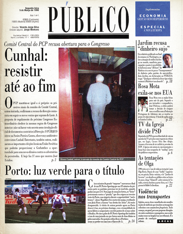 1ª edição PÚBLICO