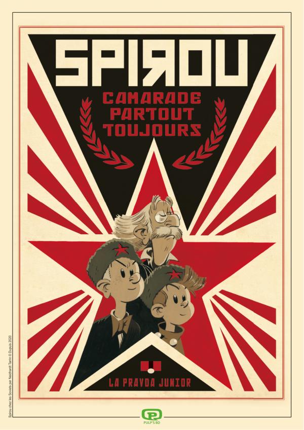 SPIROU CHEZ LES SOVIETS + EX LIBRIS PULP'S OFFERT