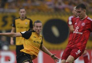 Vinko Sapina, in der letzten Saison noch Kapitän bei Rot-Weiss Essen, besiegte mit Dresden Fortuna Düsseldorf.