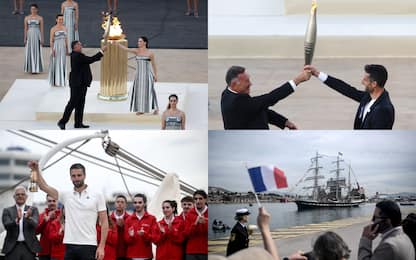 La fiamma olimpica in viaggio sul veliero d'epoca