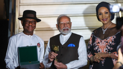 PM Modi arrives in Nigeria’s capital Abuja, receives grand welcome on historic visit