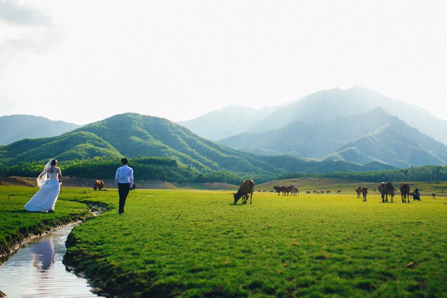 Hoa Trung Lake is perfect for photography enthusiasts seeking a natural backdrop