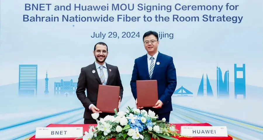 BNET signs MoU with Huawei to enhance nationwide fiber broadband experience in Bahrain