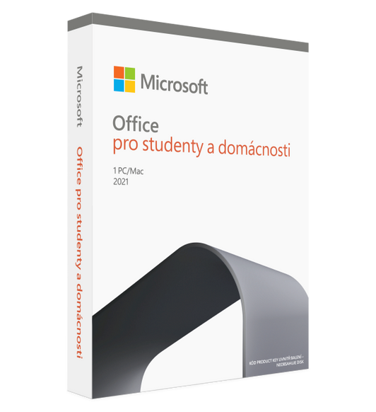 Microsoft Office 2021 pro domácnosti a studenty obsahuje klasické aplikace Office a e-mail pro rodiny a studenty, kteří si je chtějí nainstalovat na jeden Mac.